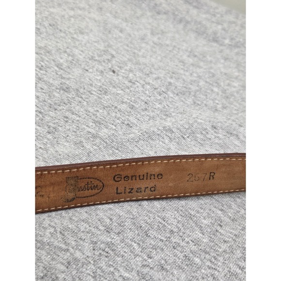 Vintage Crumrine El Arturo Initial L Buckle Lizard Leather Belt Women\'s Sz 32 main image 14
